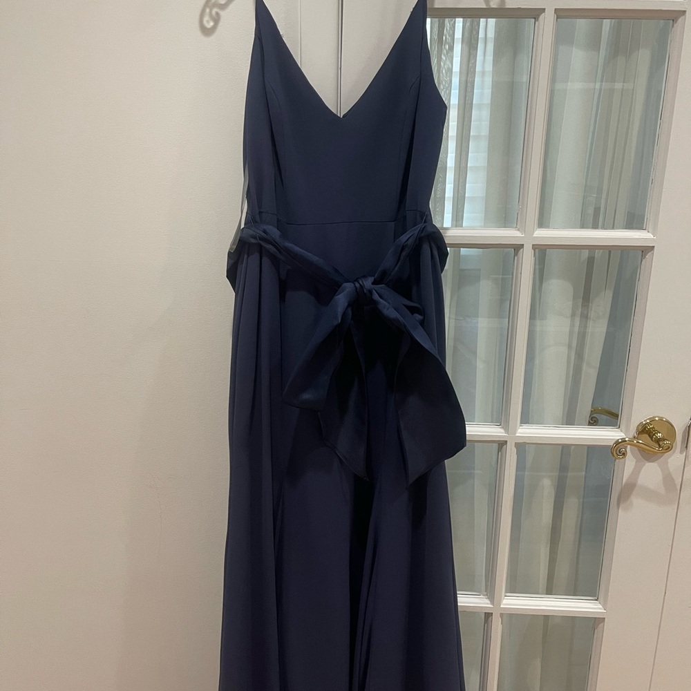 Vera Wang Navy Maxi Dress